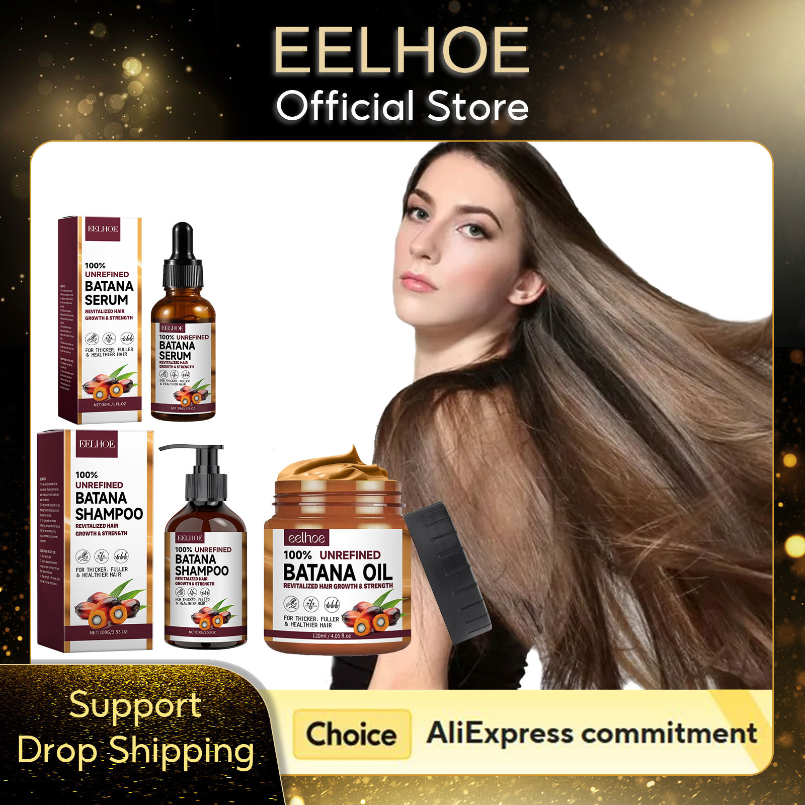 Hair Care Keratin Treatment - EELHOE زيت البتانا الطبيعي ترطيب عميق