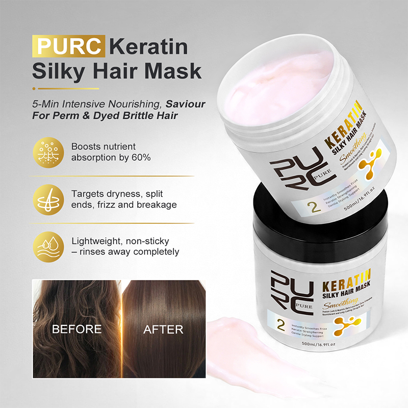 مجموعة العناية بالشعر من PURC  - مراجعة Hair Care Keratin Treatment وسعره